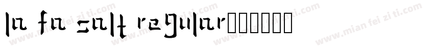 La Fa Salt Regular字体转换